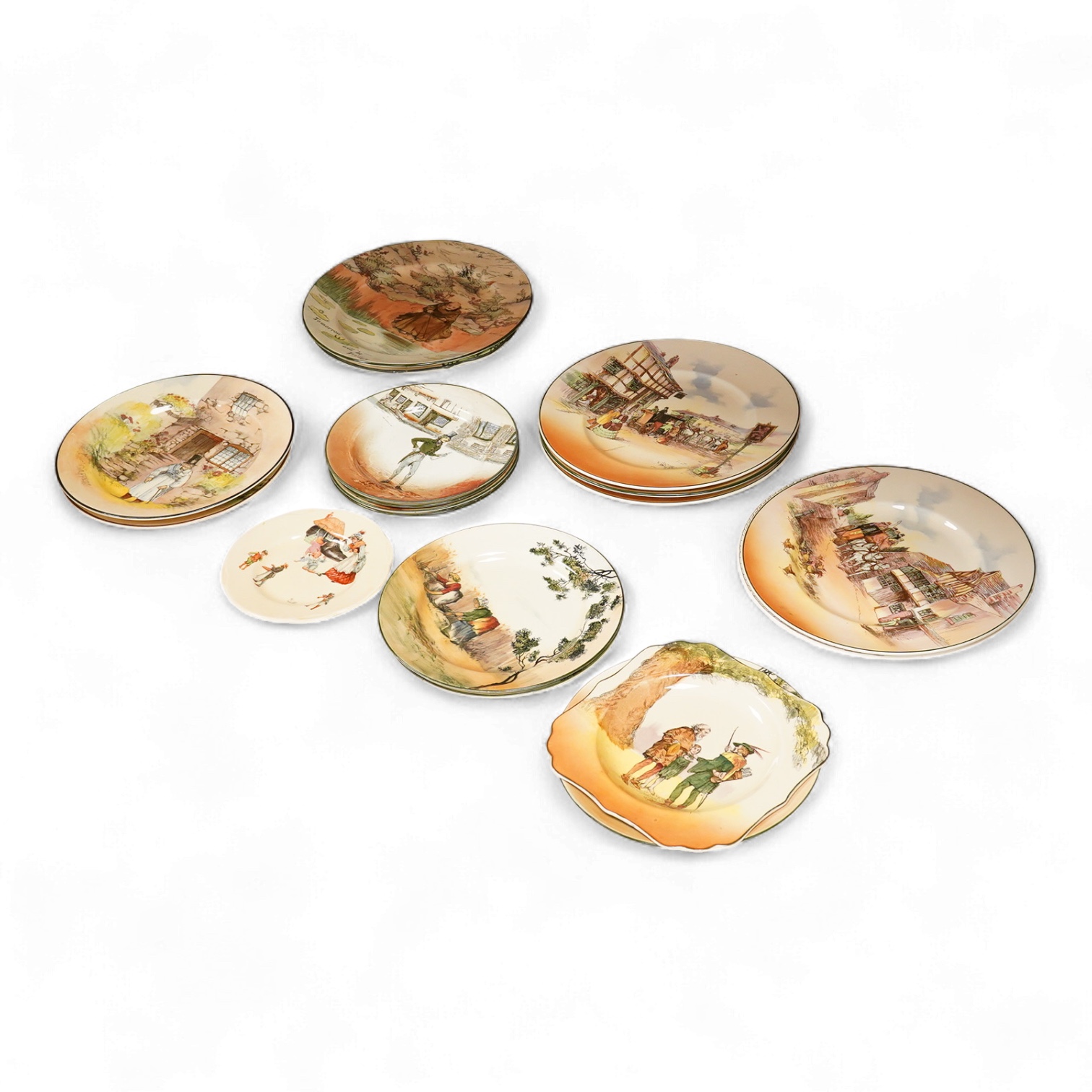 A collection of Royal Douton Series ware dinner and other plates